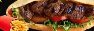 Sandwich brochette d'agneau